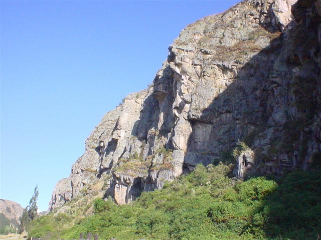 La pared de las Rocas a pleno sol